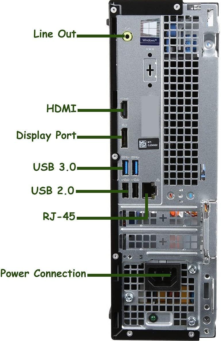 Dell OptiPlex 3060 SFF Desktop Computer PC: Intel i5-8500 (Renewed)