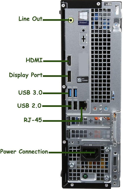 Dell OptiPlex 3060 SFF Desktop Computer PC: Intel i5-8500 (Renewed)