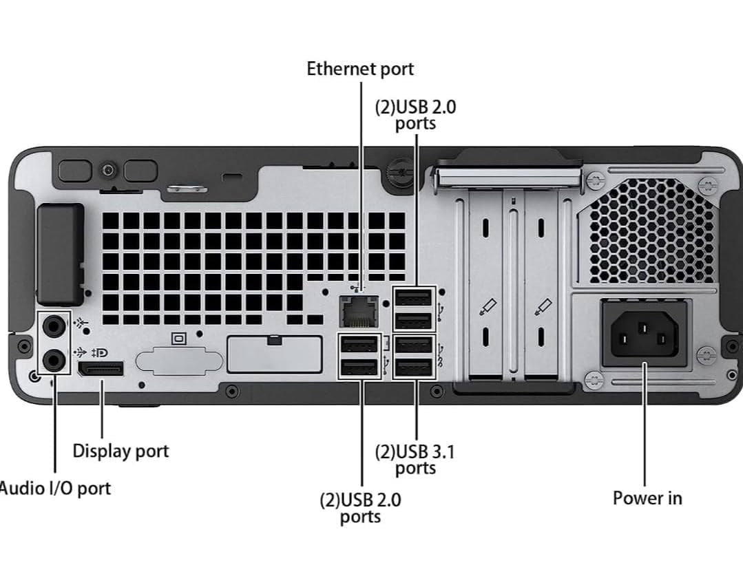 HP ProDesk 400-G5 Desktop Computer PC: Intel i5-8500 (Renewed) Free Keyboard & Mouse included