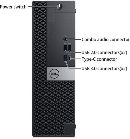 Dell OptiPlex 5060 SFF Desktop Computer PC: Intel i5-8500 (Renewed) Free Keyboard & Mouse included