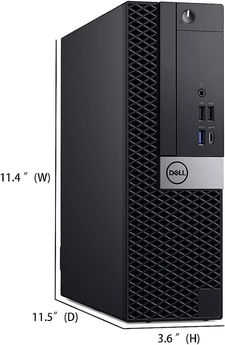 Dell OptiPlex 5060 SFF Desktop Computer PC: Intel i5-8500 (Renewed) Free Keyboard & Mouse included