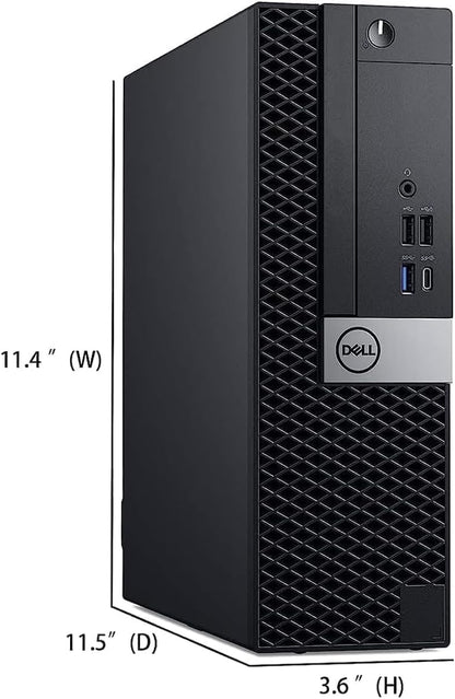 Dell OptiPlex 5060 SFF Desktop Computer PC: Intel i5-8500 (Renewed) Free Keyboard & Mouse included