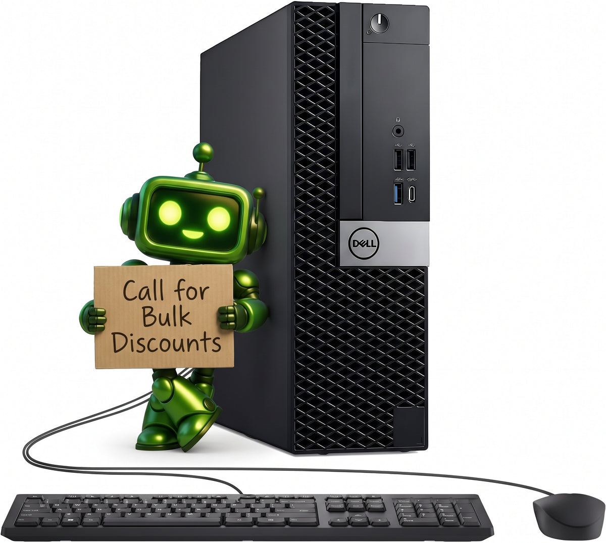 Dell OptiPlex 5060 SFF Desktop Computer PC: Intel i5-8500 (Renewed) Free Keyboard & Mouse included