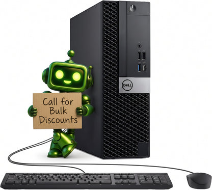 Dell OptiPlex 5060 SFF Desktop Computer PC: Intel i5-8500 (Renewed) Free Keyboard & Mouse included