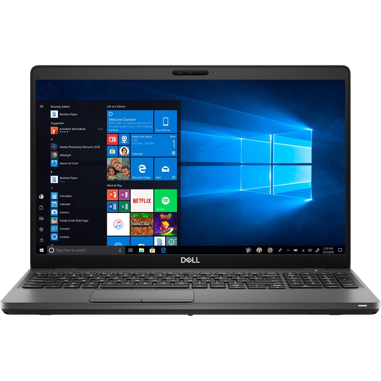 15.6" Dell Latitude 5500 Laptop PC: Intel i7-8665U, 32GB RAM, 512 SSD, Windows 11 Pro